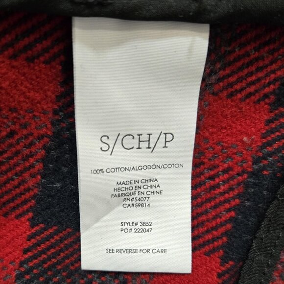 Cabi 3852 Snow Valley Red Black Buffalo Check Plaid Double Breasted Jacket - Picture 9 of 10